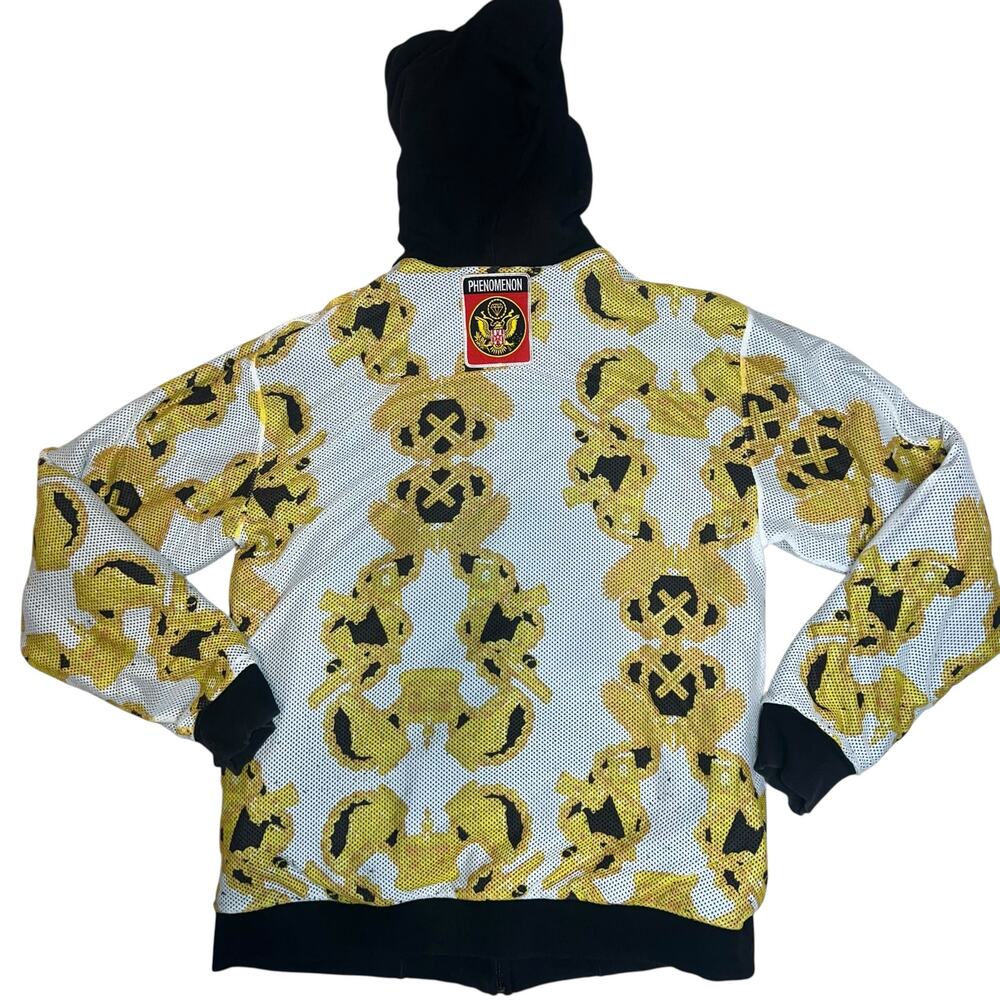Phenomenon Japanese rare Y2K streetwear full zip mens hoodie size XL reversible